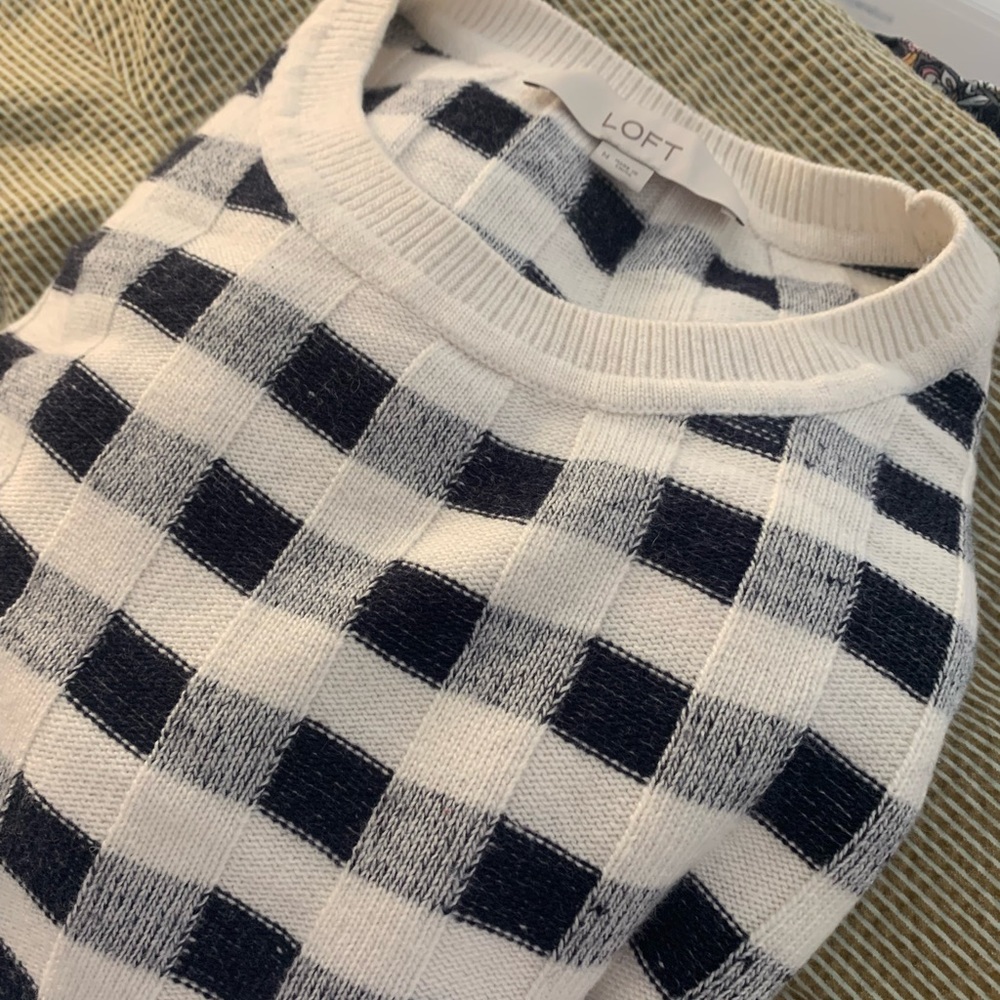 Checkerboard Loft sweater